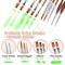 29 pcs Paint Brush Set,GETHPEN Acrylic Paint Brushes,Artist Series with Wide Flat,Round, Filbert, Flat, Fan,Angle,Dagger,Cat Tongue,Detail Brush,Rigger for Oil,